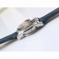 De Ville Hour Vision 41mm Blue Dial Blue Croco Leather Super Clone VSF A8500