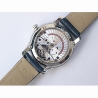 De Ville Hour Vision 41mm Blue Dial Blue Croco Leather Super Clone VSF A8500