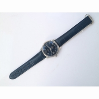 De Ville Hour Vision 41mm Blue Dial Blue Croco Leather Super Clone VSF A8500