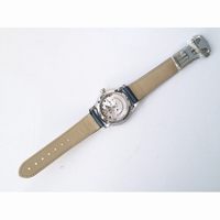 De Ville Hour Vision 41mm Blue Dial Blue Croco Leather Super Clone VSF A8500