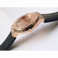 Classic Fusion Bang 45mm Diamonds RG Leather Strap MY9015 Mod 