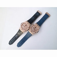 Classic Fusion Bang 45mm Diamonds RG Leather Strap MY9015 Mod 