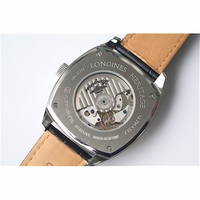 Longines Heritage 1935 Black Dial Leather TF A23J