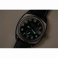 Longines Heritage 1935 Black Dial Leather TF A23J