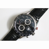 Carrera Calibre 1887 Chrono Ceramic Bezel Leather Black CAL1887 V6F