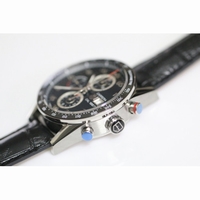 Carrera Calibre 1887 Chrono Ceramic Bezel Leather Black CAL1887 V6F