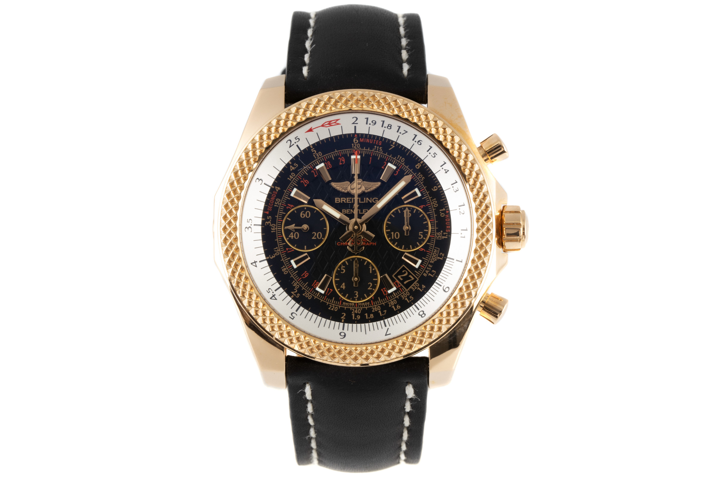 Breitling Bentley chronograph 18 ct red gold automatic Kal. B06 Ref. RB0612