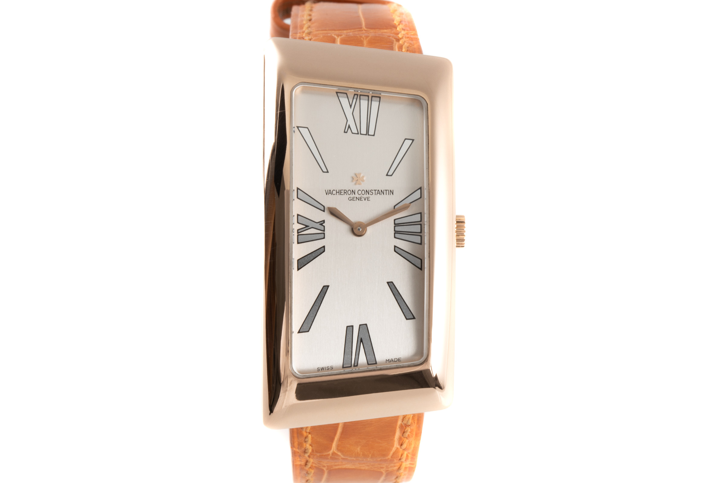 Vacheron & Constantin Asymmetric 18 ct red gold quartz Kal. 1202 Ref. 25010