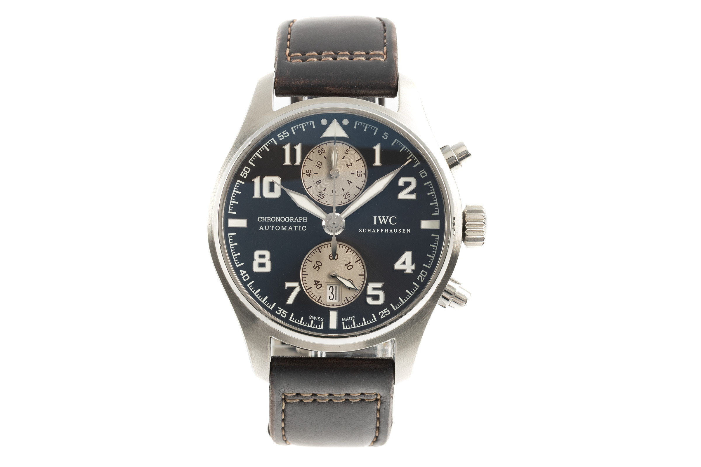 IWC Fliegeruhr chronograph steel automatic Kal. 89361 Ref. 3878, IW387806