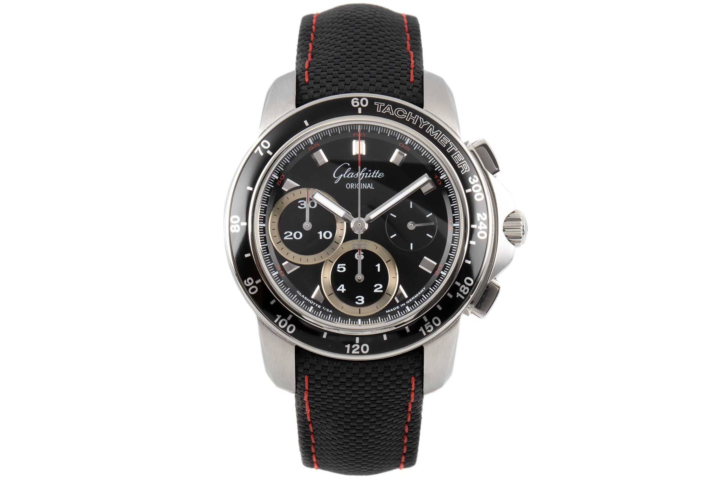 Glashutte Original Sport Evolution chronograph steel automatic Kal. GUB 39 Ref. 1-39-31-43-03-14
