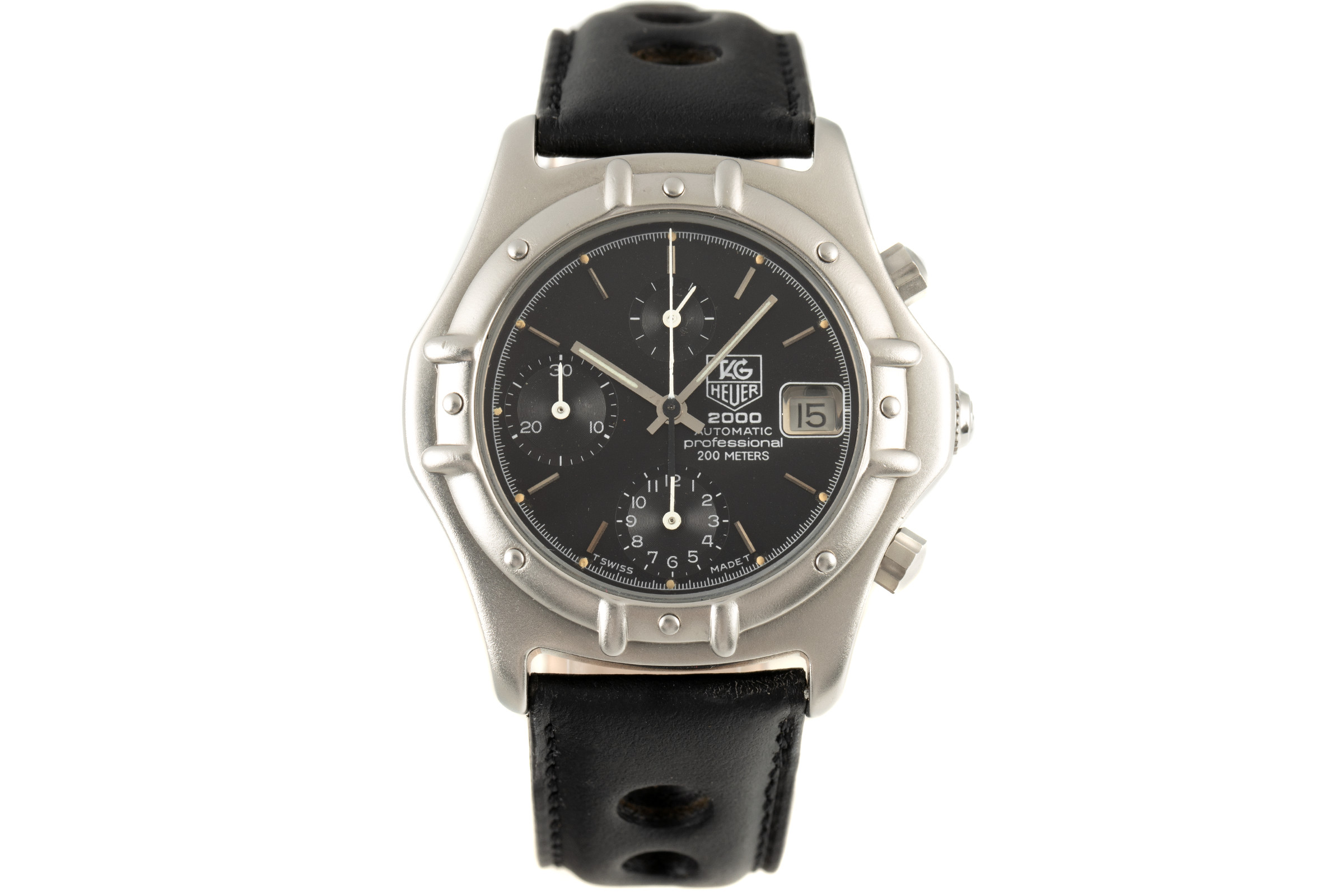 Tag Heuer 2000 chronograph steel automatic Kal. LWO283 Ref. 150.006