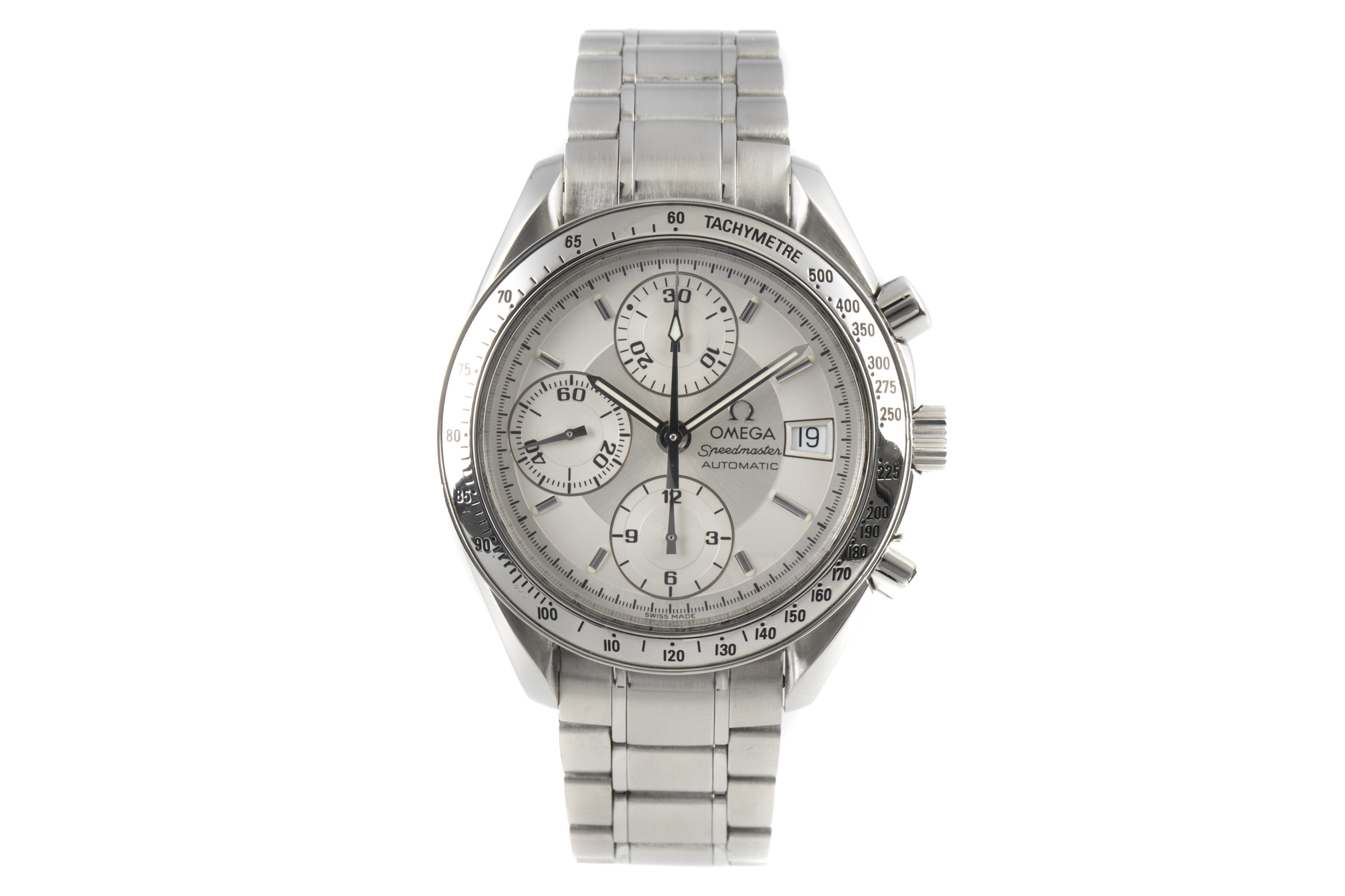 Omega Speedmaster Date chronograph steel automatic Kal. 1152 Ref. 175.0083, 375.0083, 3513.30.00