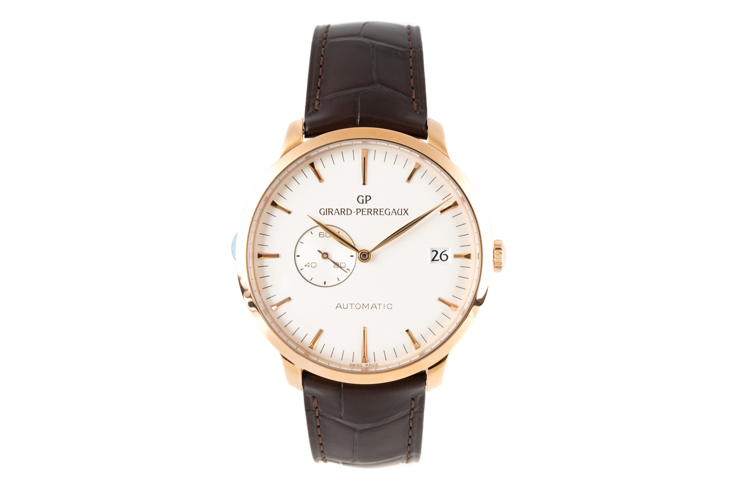 Girard Perregaux 1966 18 ct red gold automatic Kal. 4590 Ref. 49543-52-131-BKBA