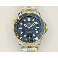Seamaster Diver 300M SS/RG 1:1 Best Edition Blue Ceramic Blue Dial SS Bracelet ORF A8800