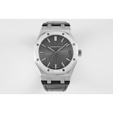 Royal Oak 41mm 15500 SS Grey&White&Blue&Black Leather Strap BF MY9015