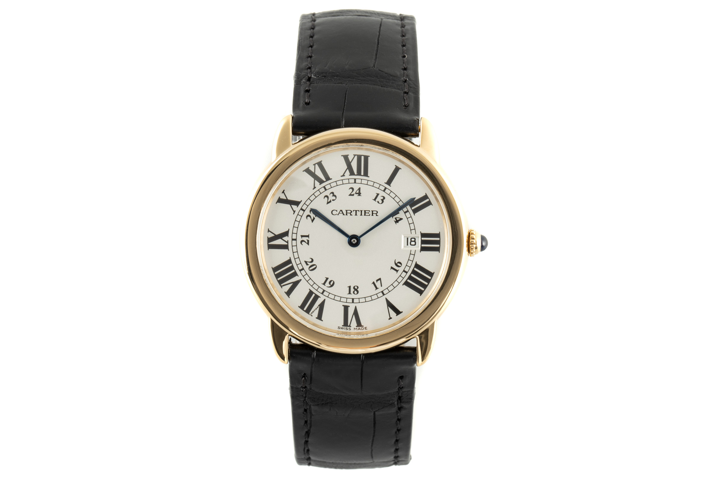 Cartier Ronde Solo 18 ct gold quartz Kal. 115A Ref. W6700455, 2988