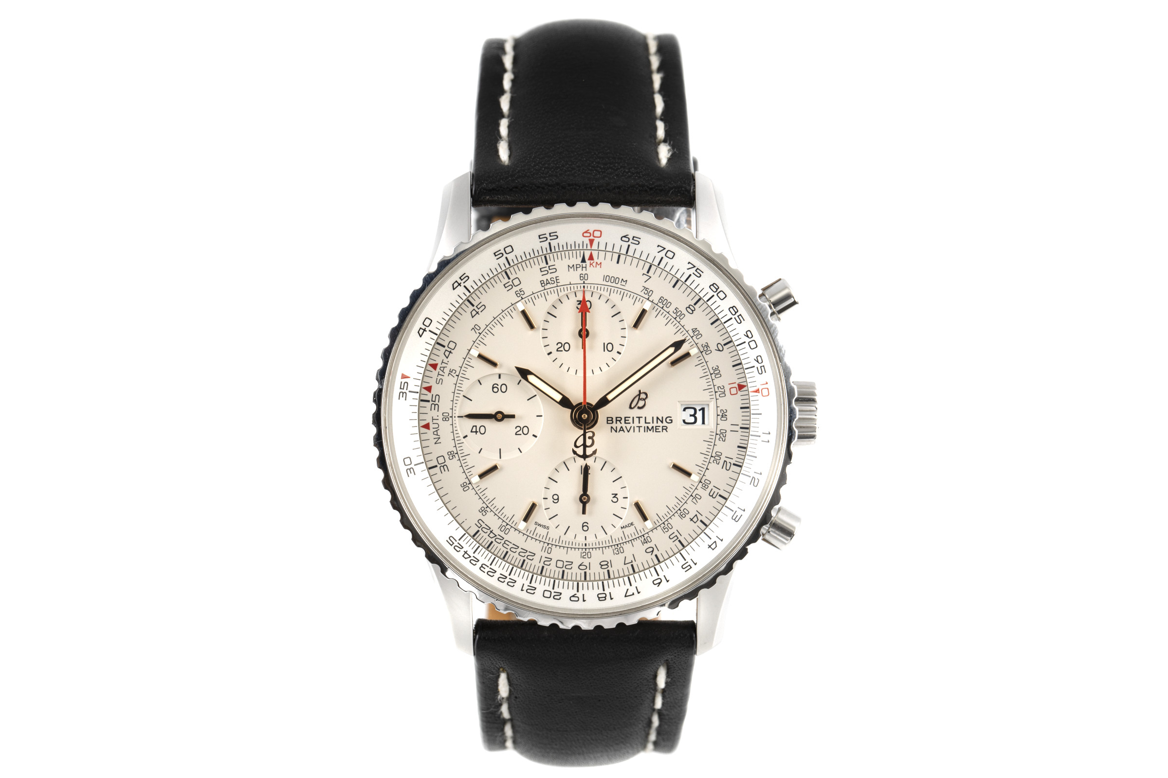 Breitling Navitimer chronograph steel automatic Kal. B13 Ref. A13324