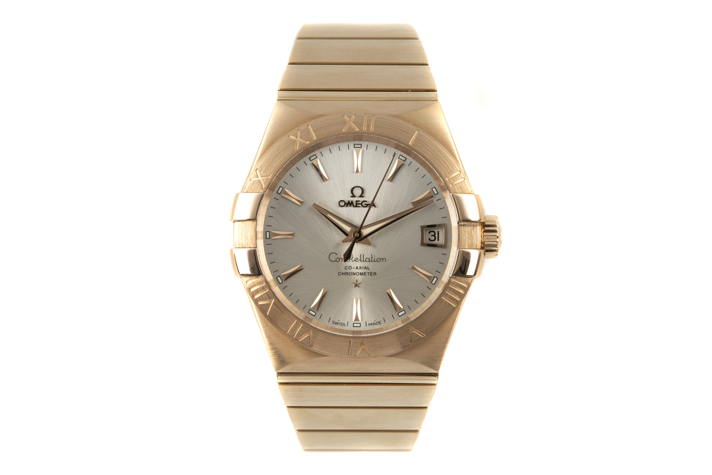 Omega Constellation 18 ct gold automatic Kal. 8501 Ref. 123.50.38.21.02.001