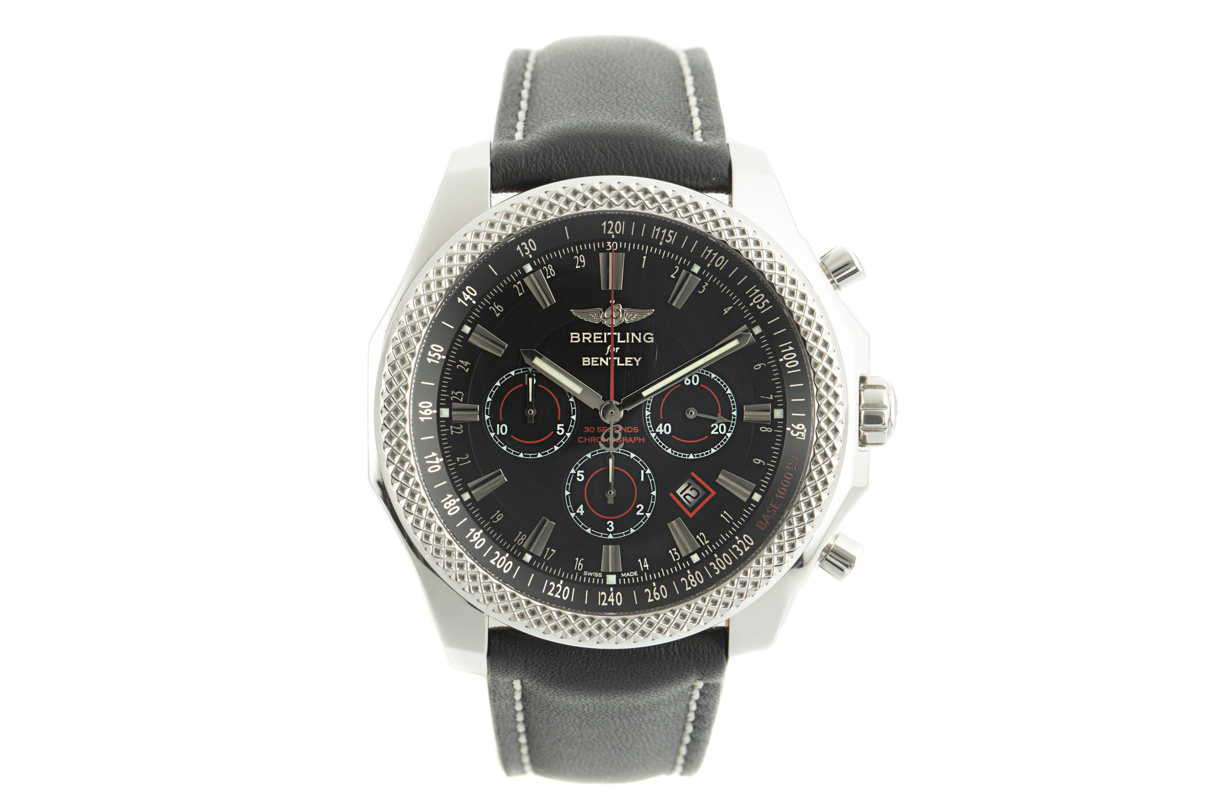 Breitling Bentley chronograph steel automatic Kal. B25 Ref. A25368