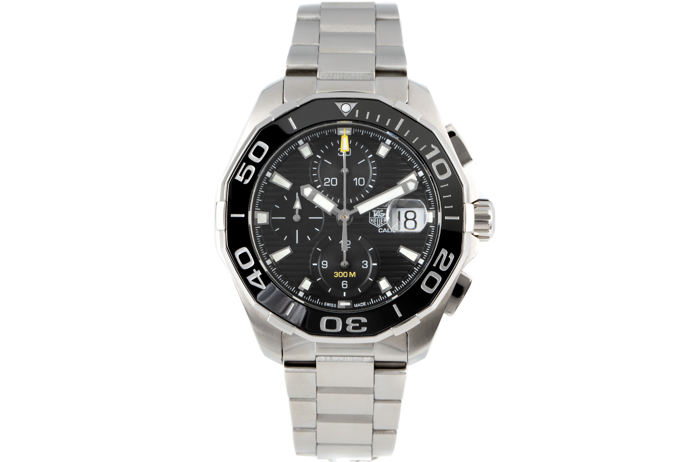 Tag Heuer Aquaracer chronograph steel automatic Kal. 16 Ref. CAY211A-0