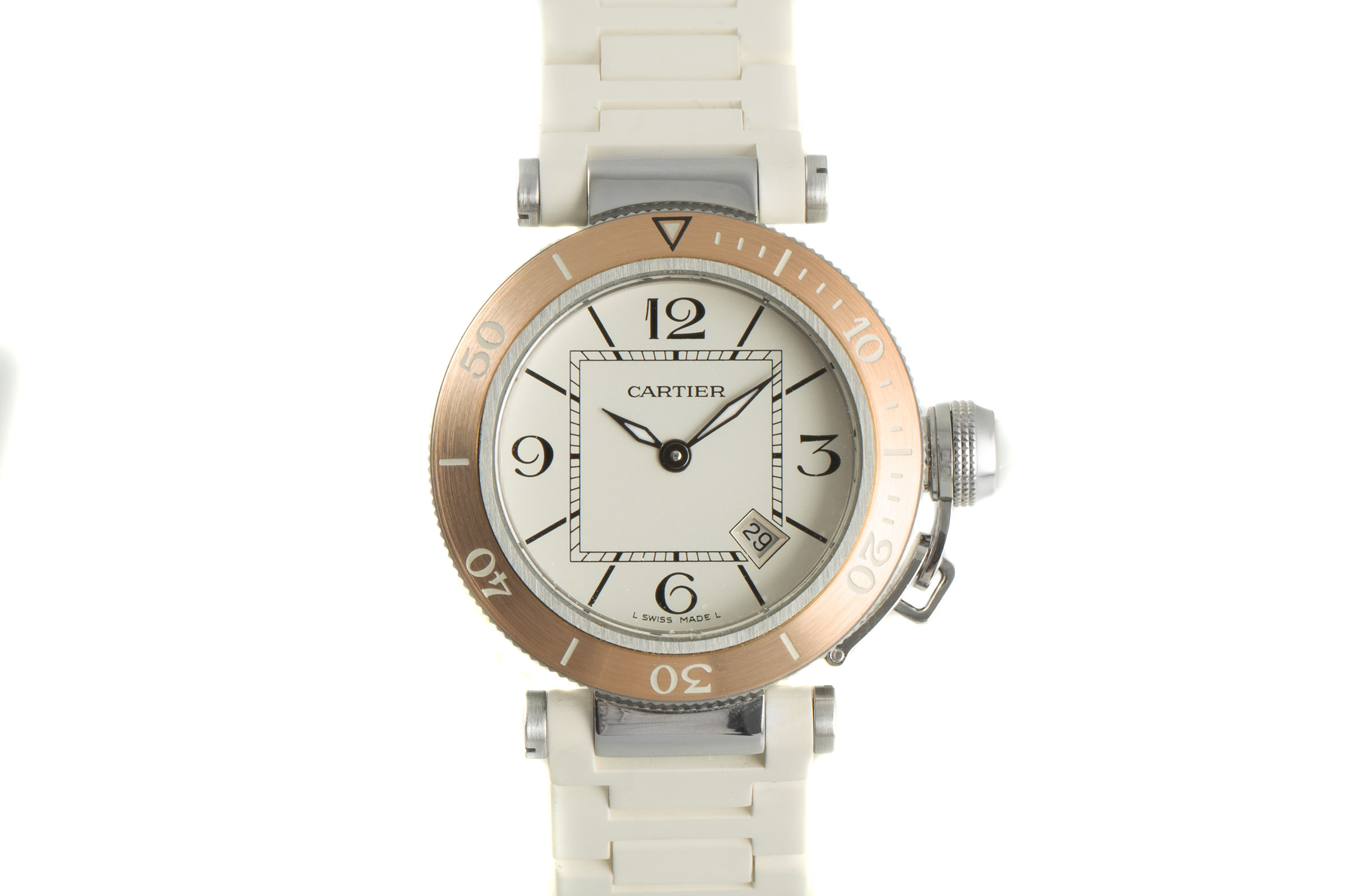 Cartier Pasha steel / gold quartz Kal. 688 Ref. 3025