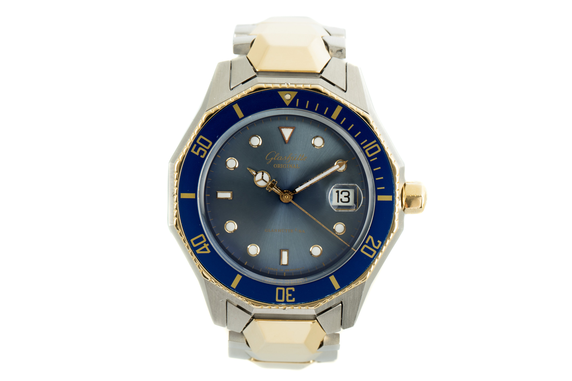 Glashutte Original Sport steel / gold automatic Kal. GUB 10-30 Ref. 10-33-12-11-04