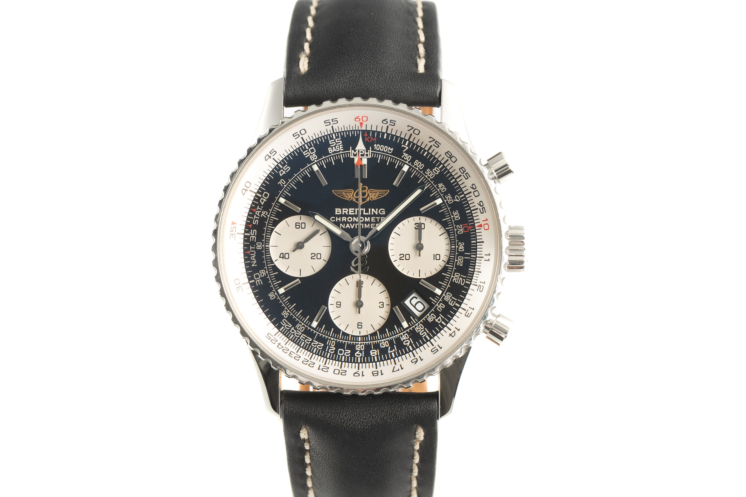 Breitling Navitimer chronograph steel automatic Kal. B23 Ref. A23322