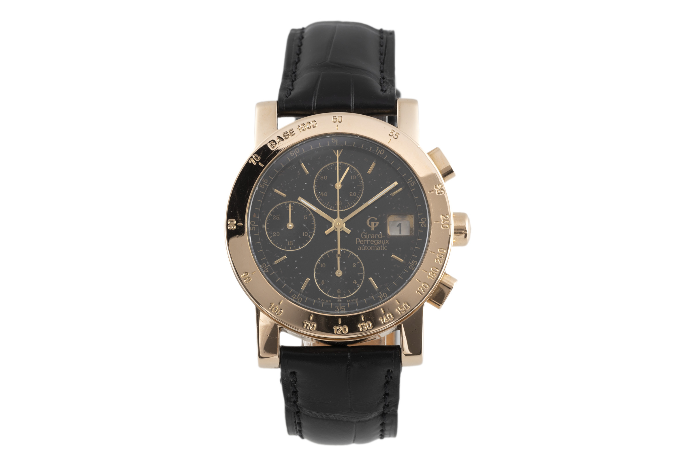 Girard Perregaux 7000 chronograph 18 ct red gold automatic Kal. 800-114 Ref. 7000