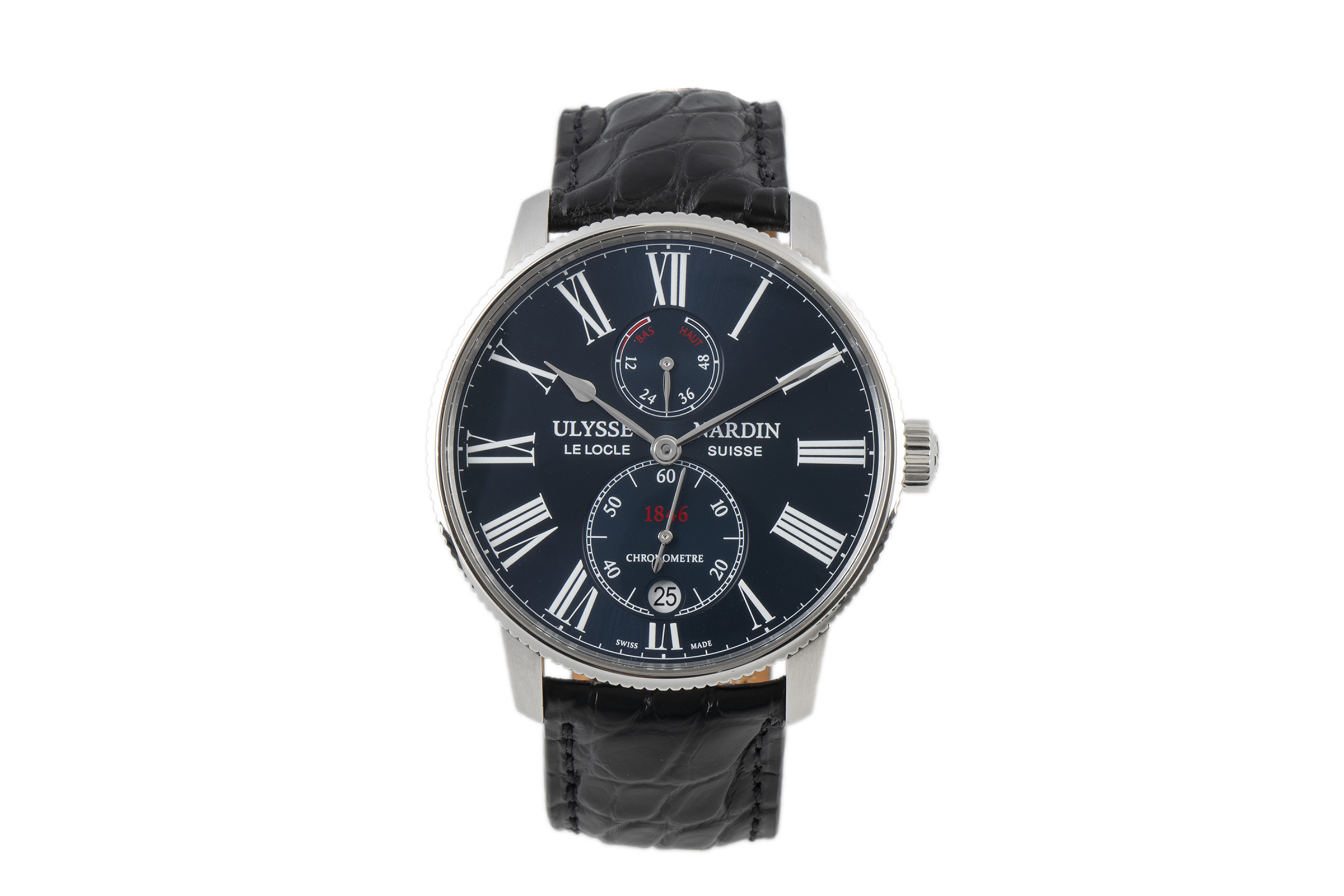 Ulysse Nardin Marine Torpilleur steel automatic Kal. UN 118 Ref. 1183-310