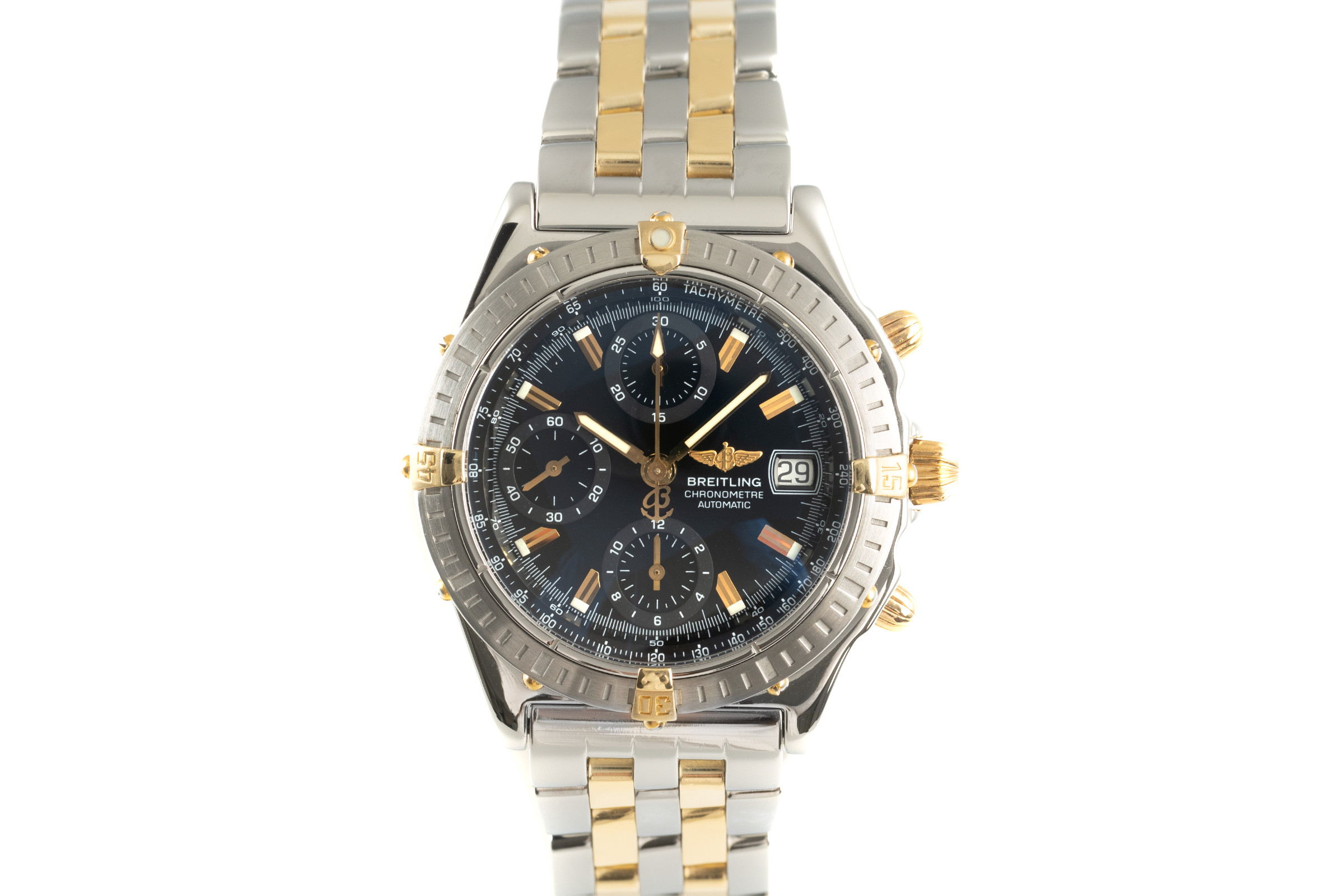 Breitling Chronomat chronograph steel / gold automatic Ref. B13352