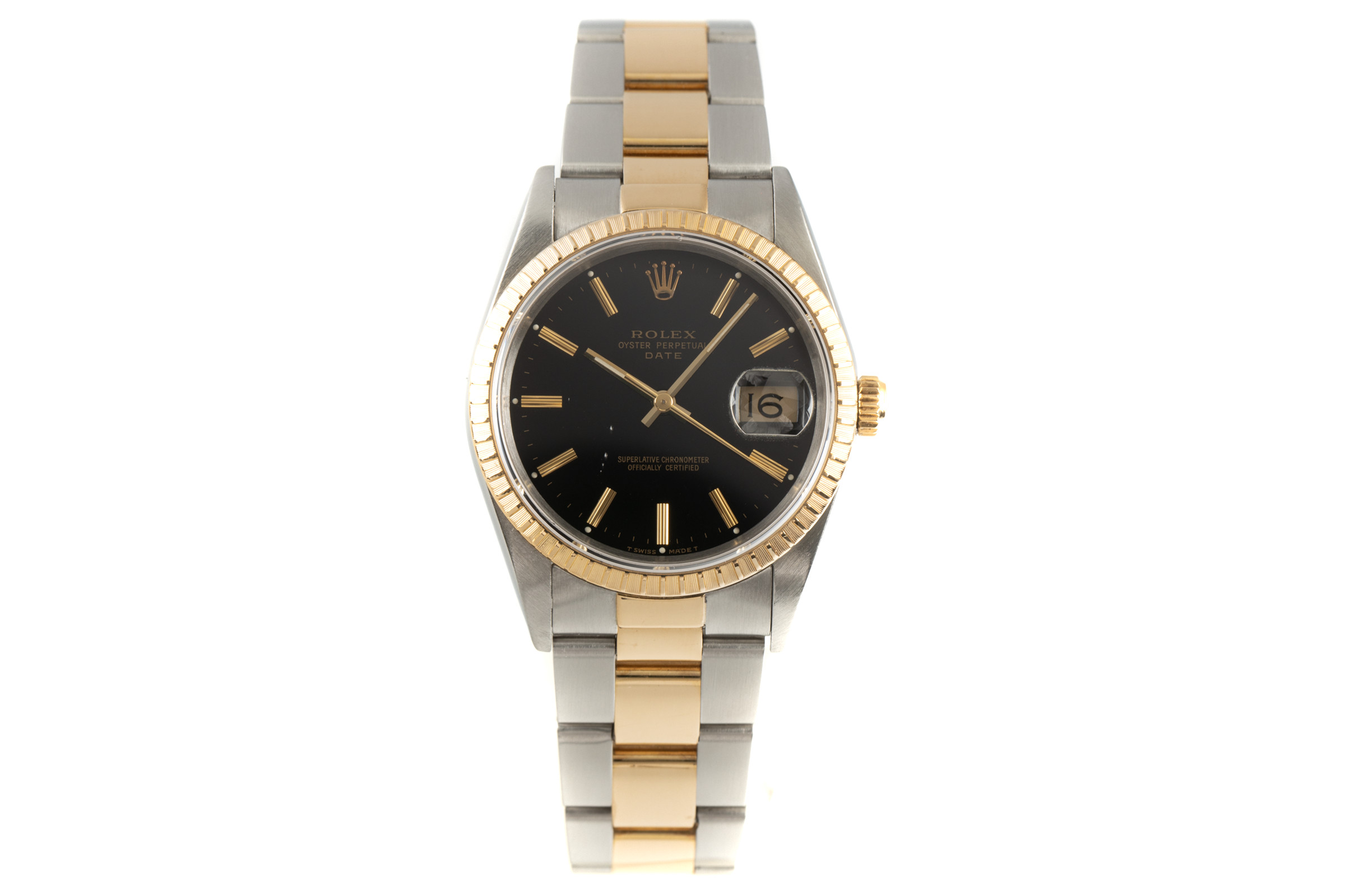 Rolex Date steel / gold automatic Kal. 3135 Ref. 15223