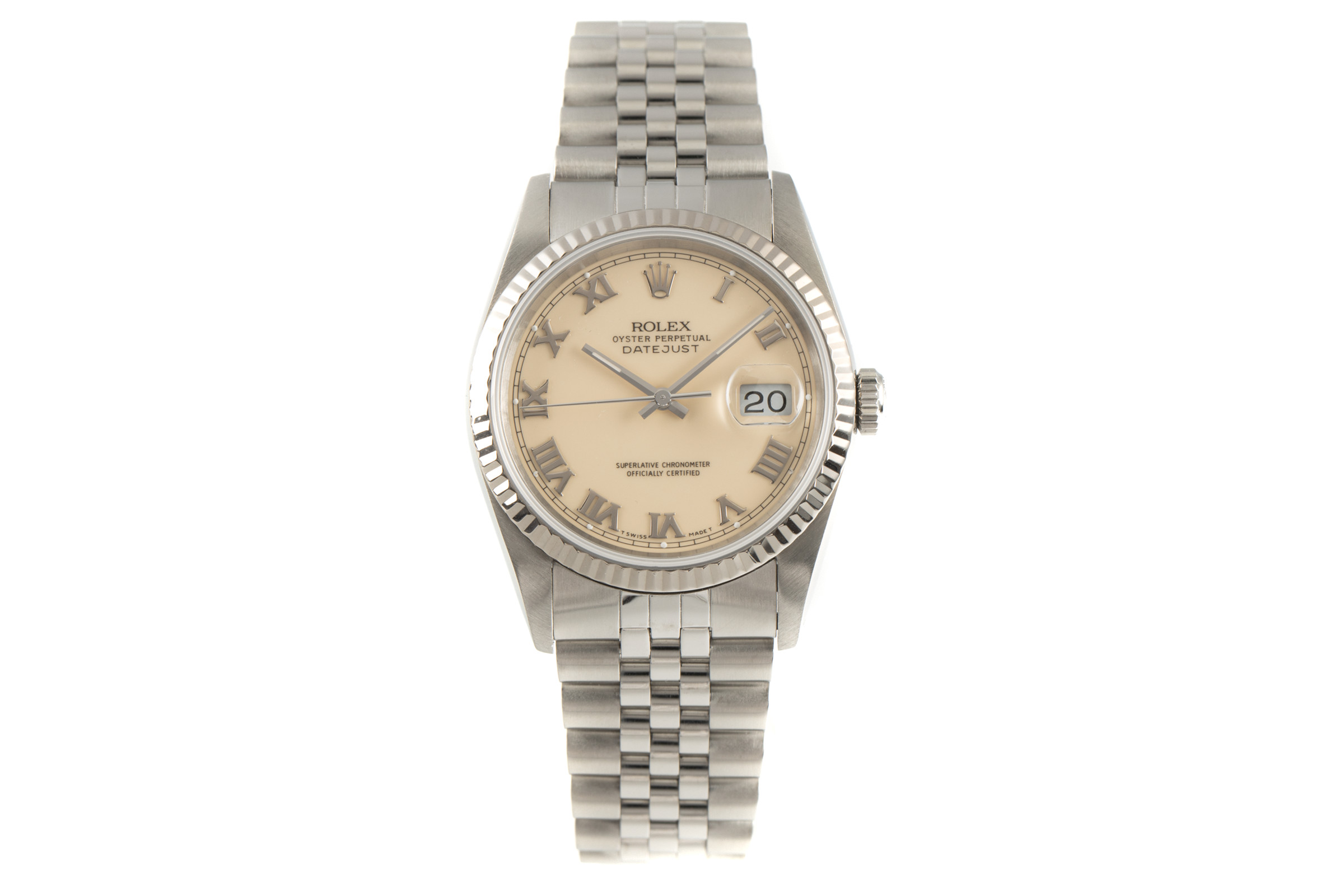 Rolex Datejust steel / white gold automatic Kal. 3135 Ref. 16234