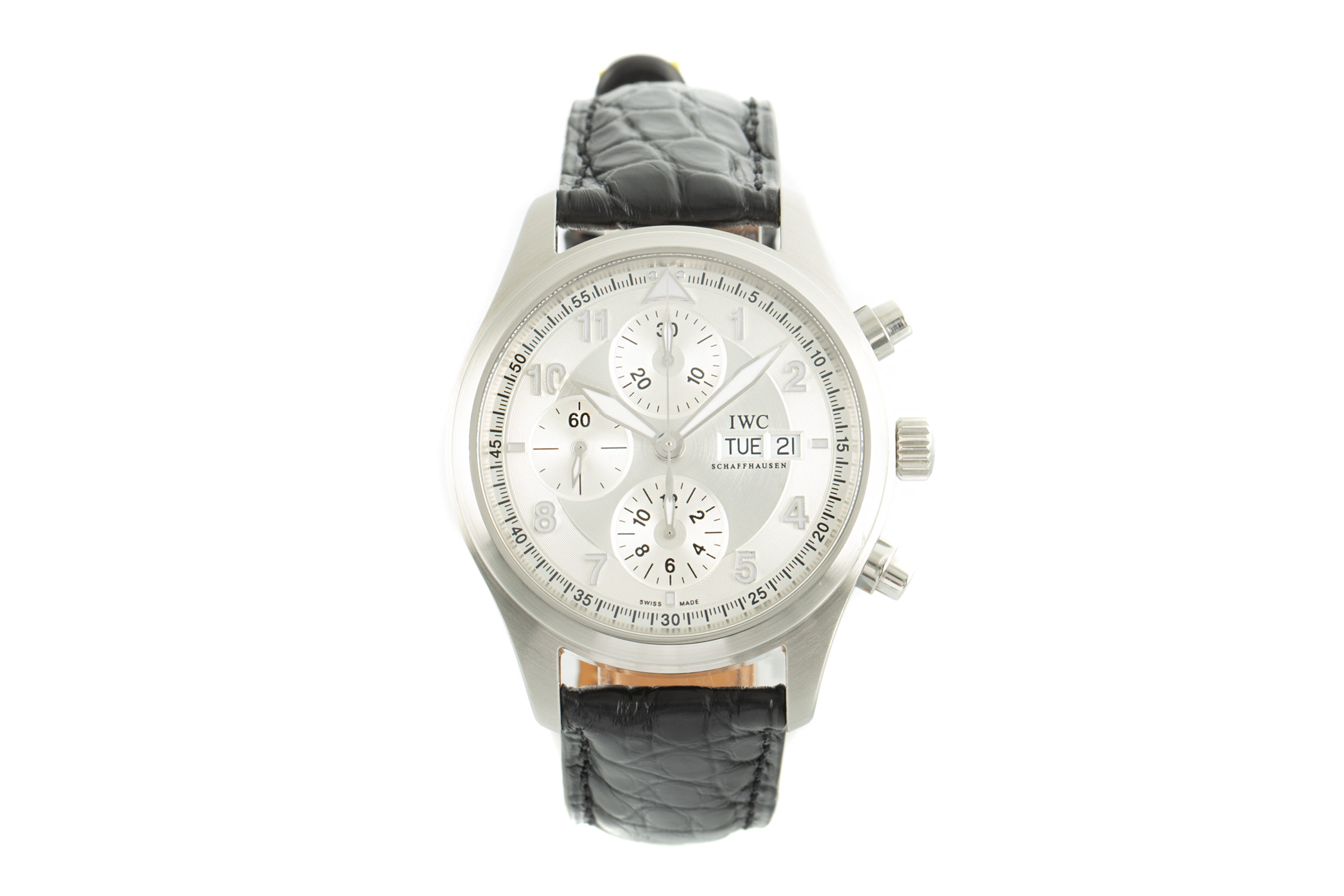 IWC Fliegeruhr chronograph steel automatic Kal. C.79320 Ref. 3717