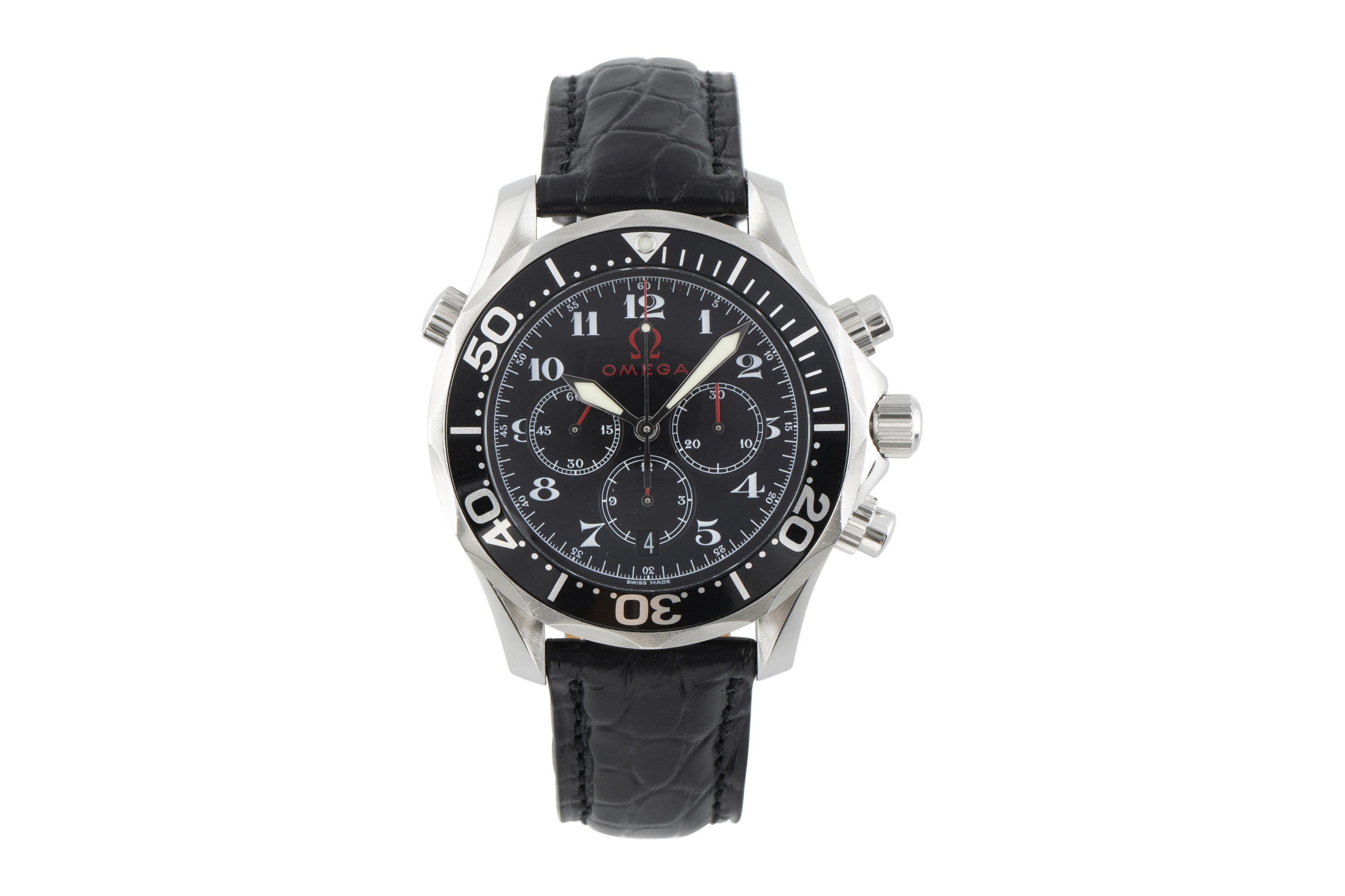 Omega Seamaster chronograph steel automatic Kal. 3303 Ref. 2894.51.91, 178.0516