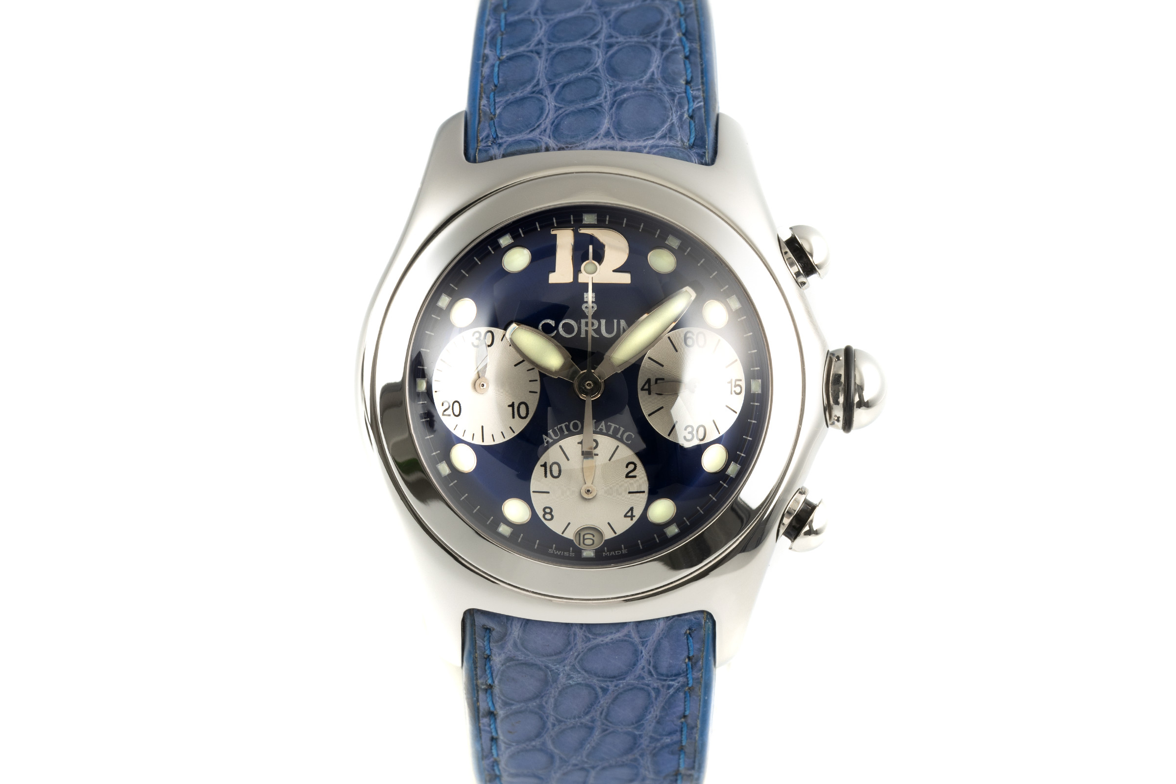 Corum Bubble chronograph steel automatic Ref. 285.150.20