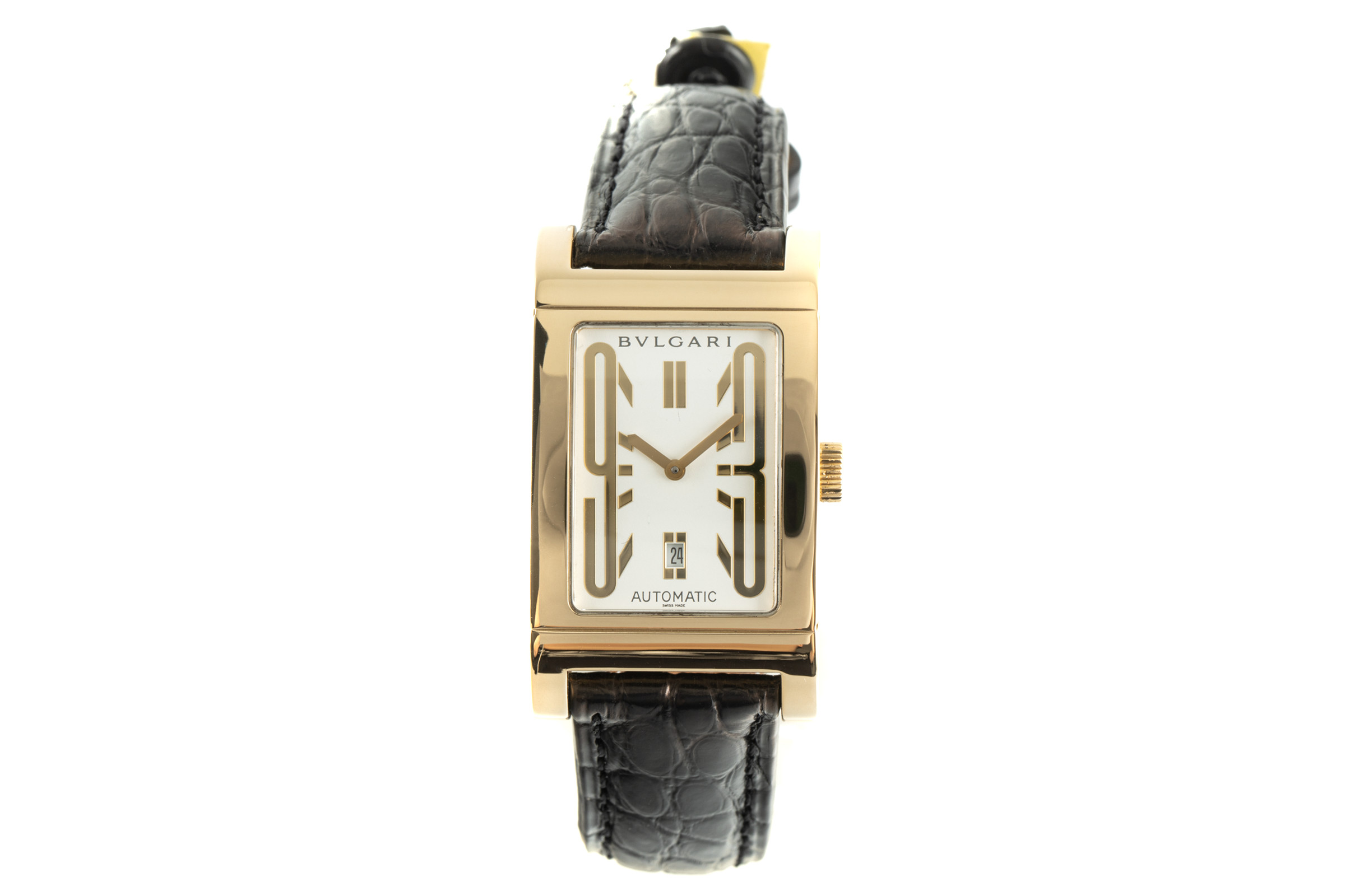 Bvlgari Rettangolo 18 ct gold automatic Kal. 180-TEEE Ref. RT45G