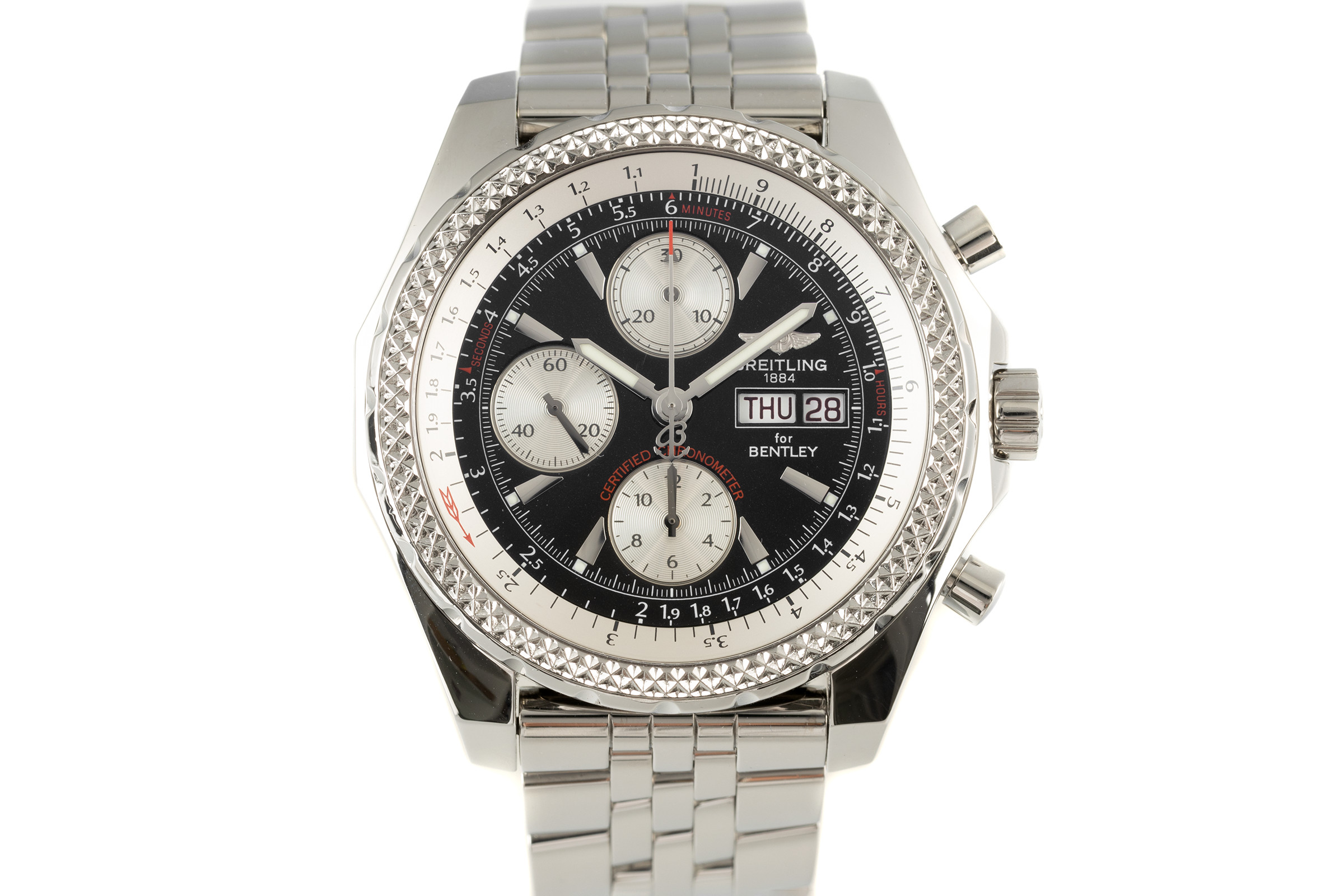 Breitling Bentley GT chronograph steel automatic Kal. B13 Ref. A13362