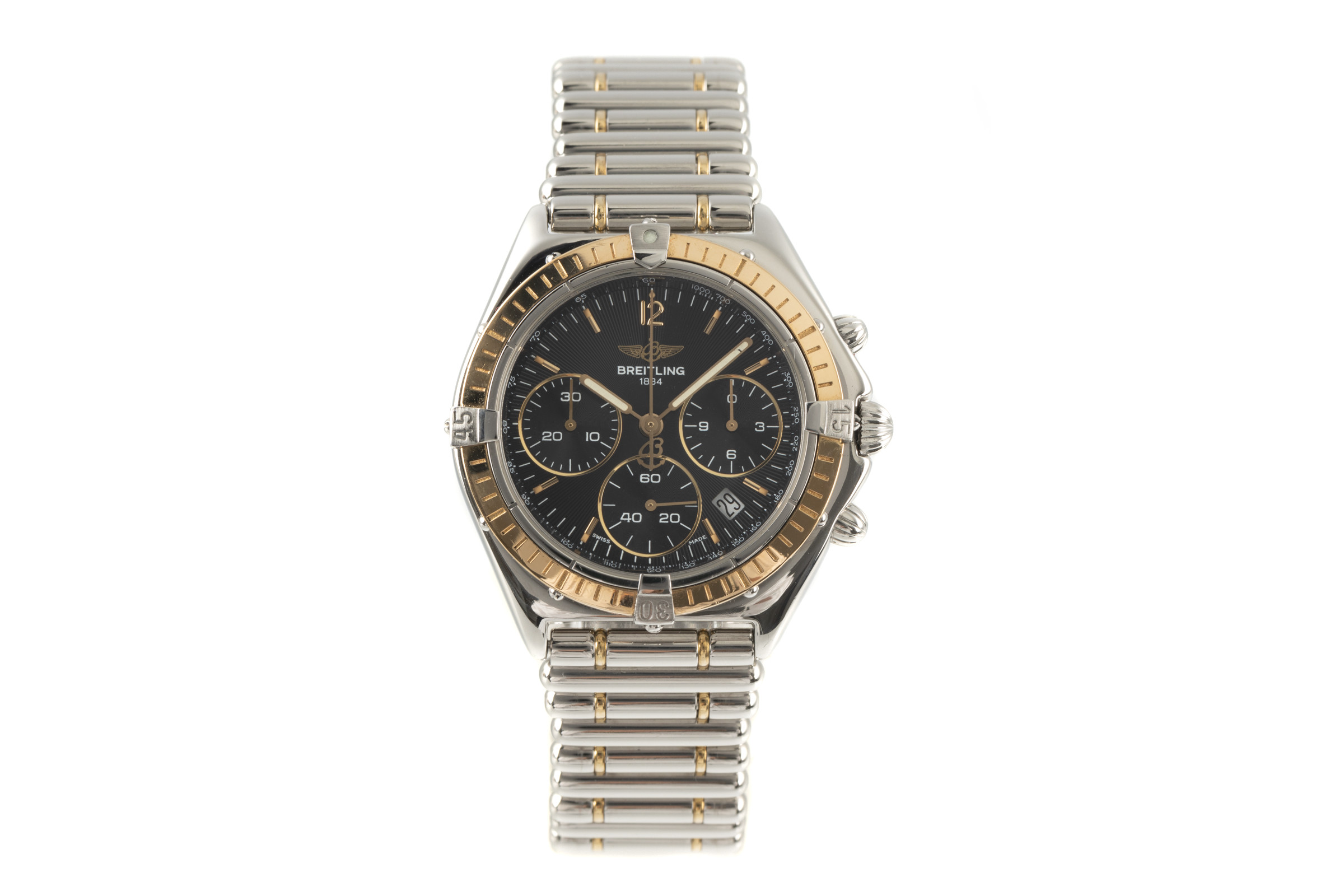 Breitling Sextant chronograph steel / gold quartz Kal. 1270 Ref. D55046