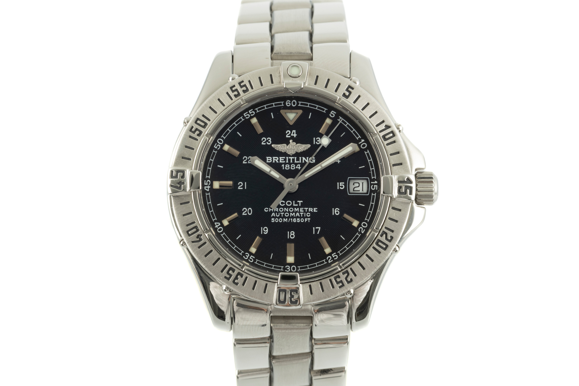 Breitling Colt steel automatic Kal. B17 Ref. A17350