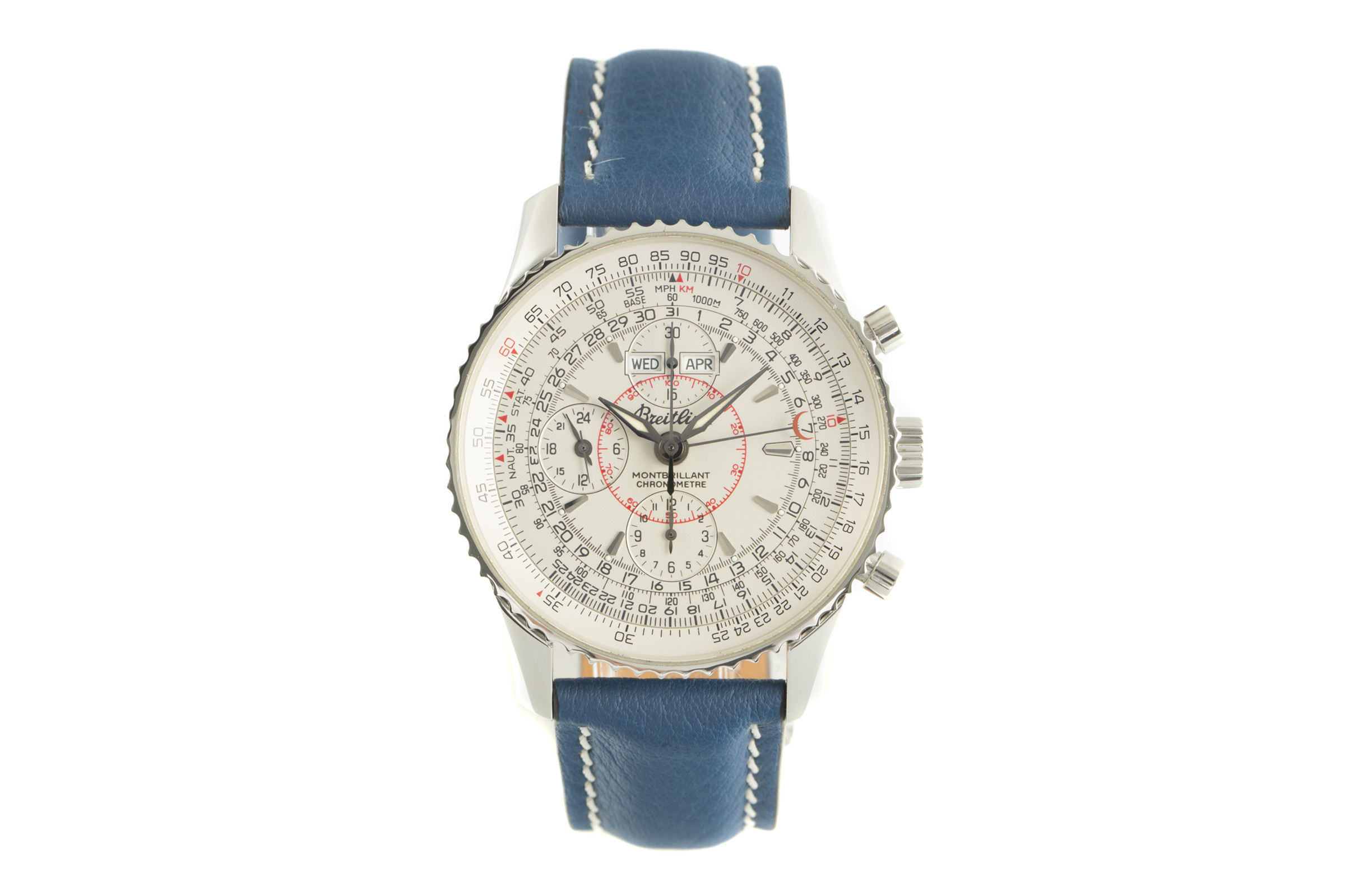 Breitling Montbrillant Datora  chronograph steel automatic Kal. B21 Ref. A21330