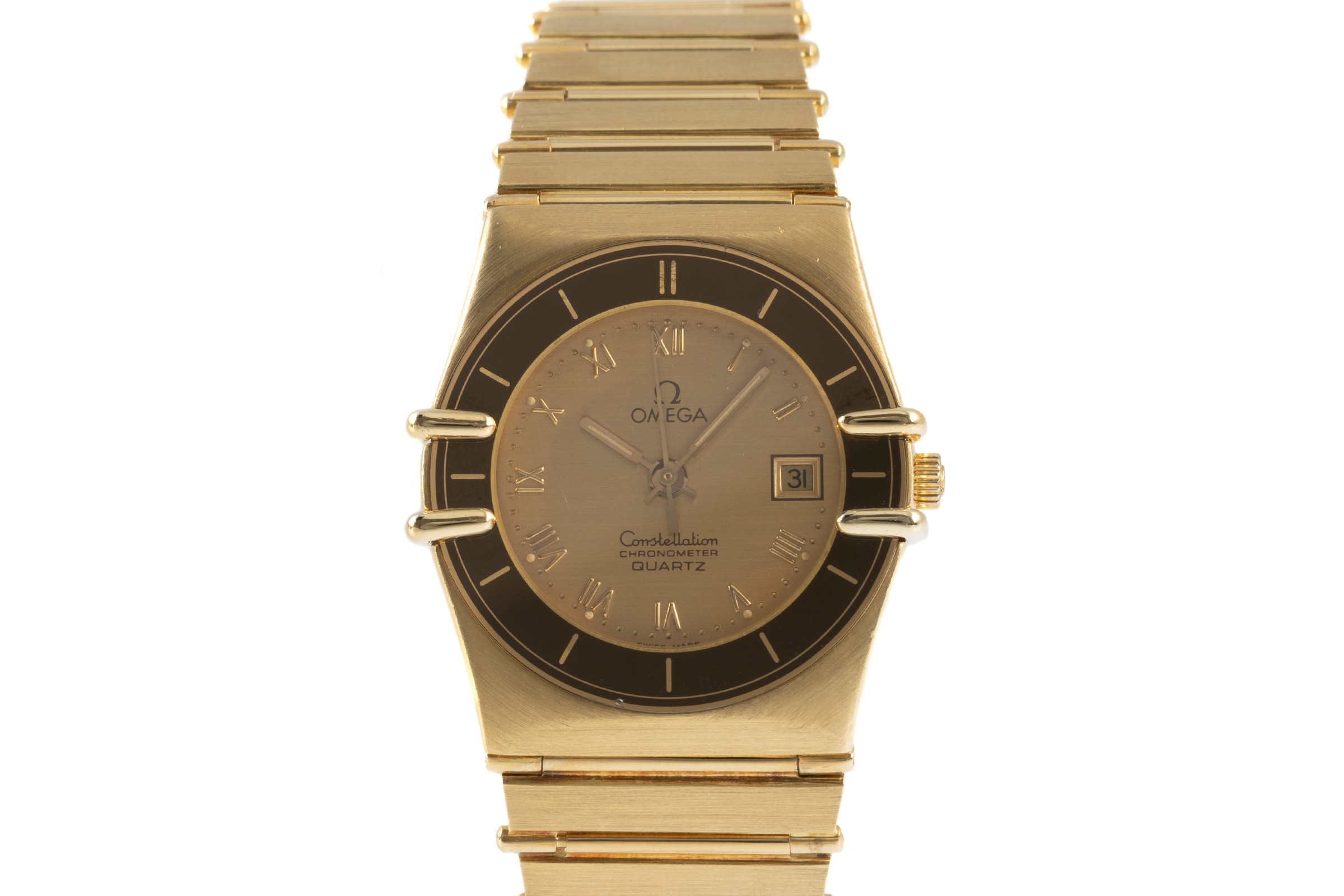 Omega Constellation 18 ct gold quartz Kal. 1382 Ref. 598.0003