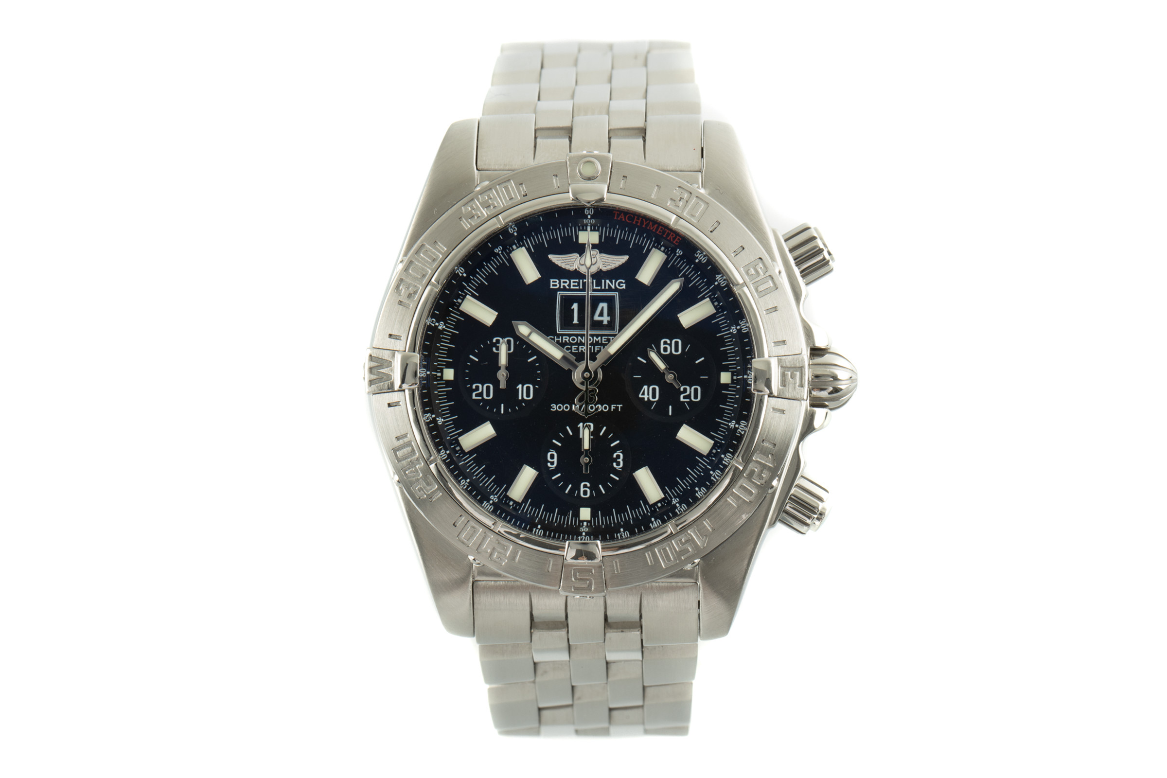 Breitling Blackbird chronograph steel automatic Kal. B44 Ref. A44359