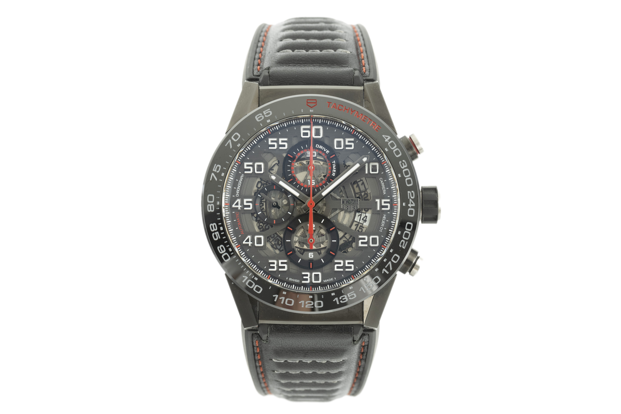 Tag Heuer Carrera chronograph steel automatic Kal. Heuer 01 Ref. CAR2A1H