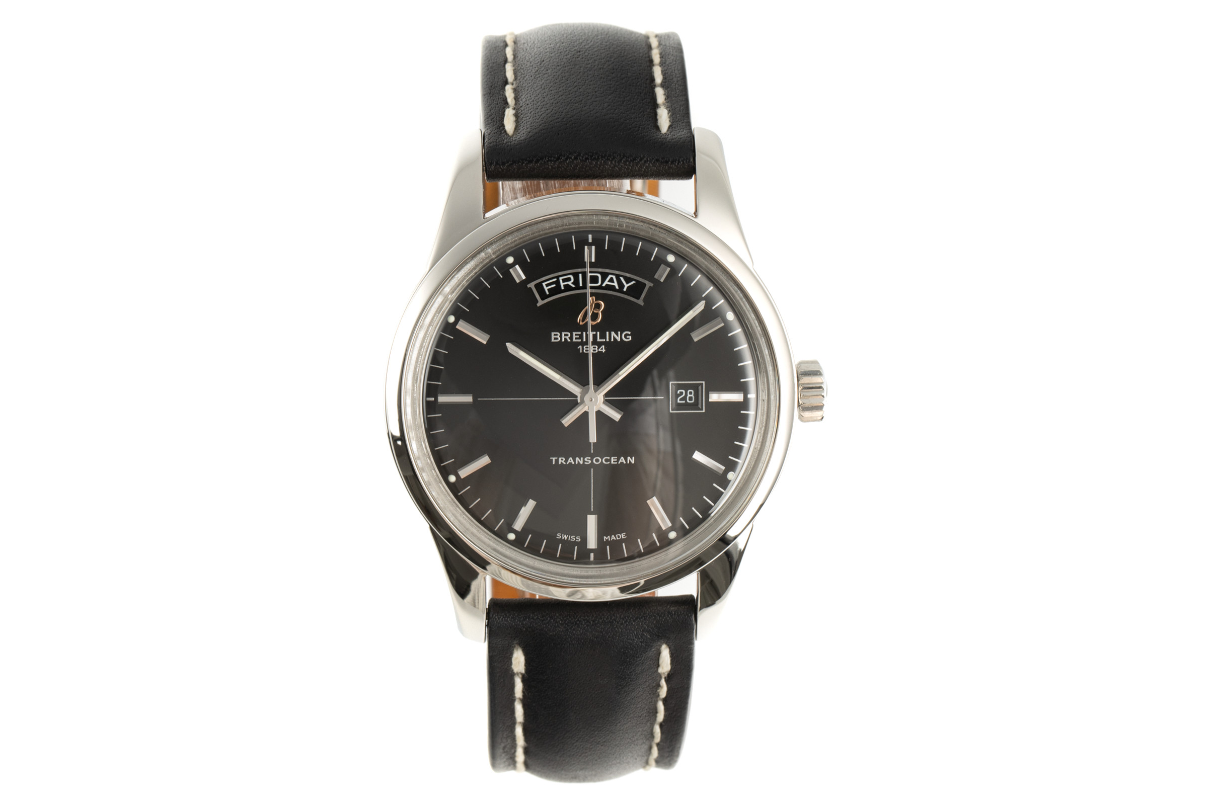 Breitling Transocean steel automatic Kal. B45 Ref. A45310