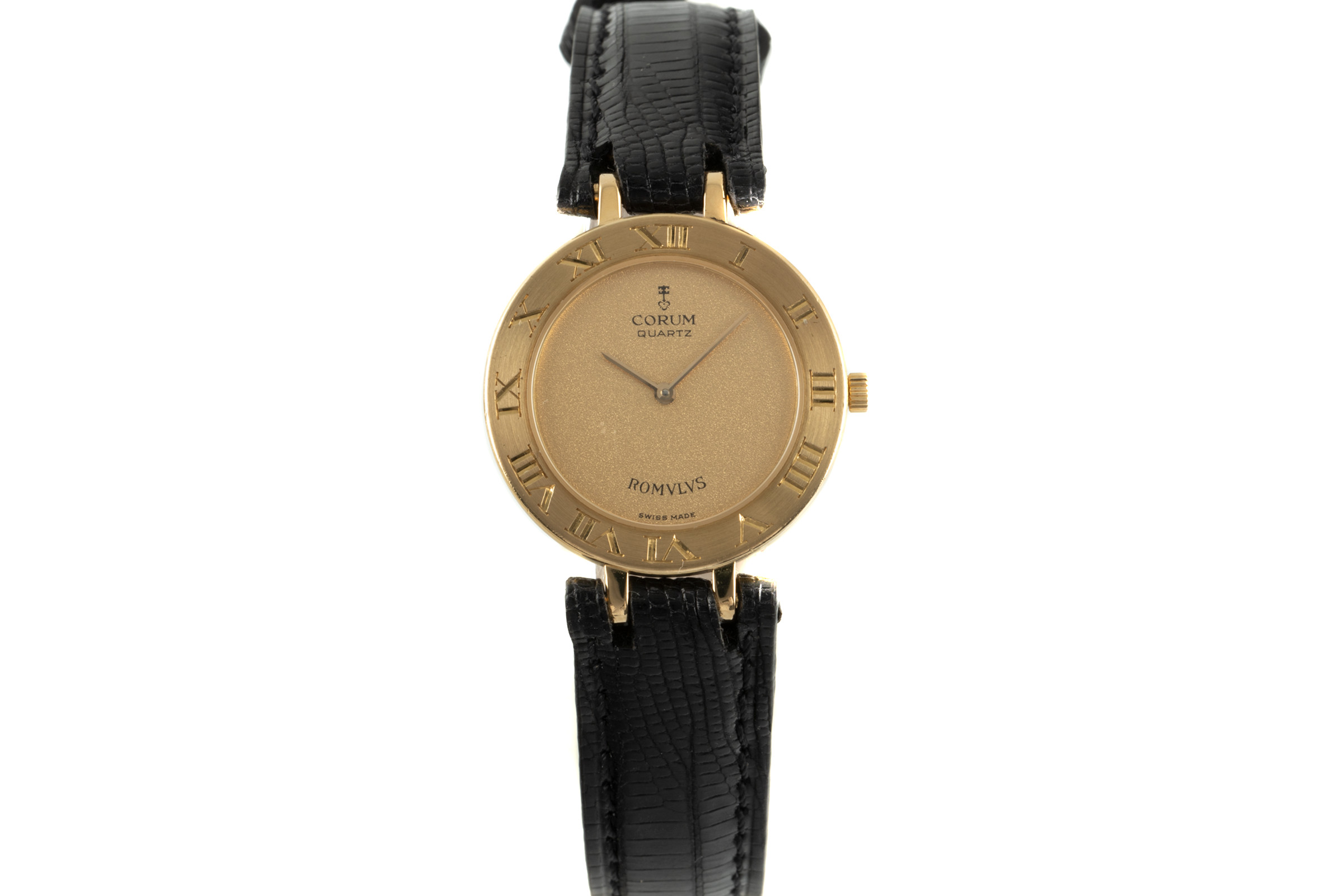 Corum Romulus 18 ct gold quartz Ref. 50.202.56