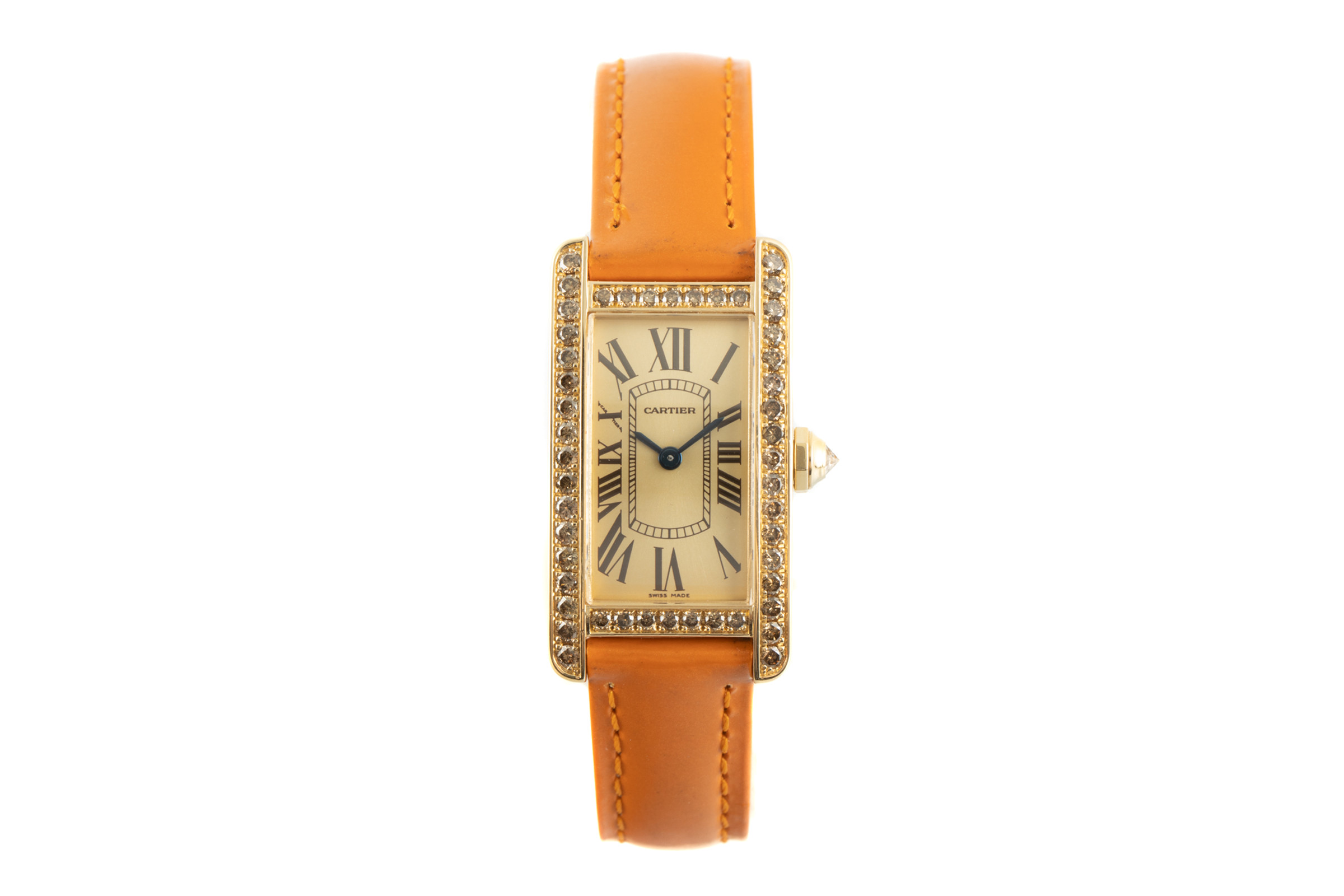 Cartier Tank Americaine 18 ct gold quartz Kal. 157 Ref. 2482