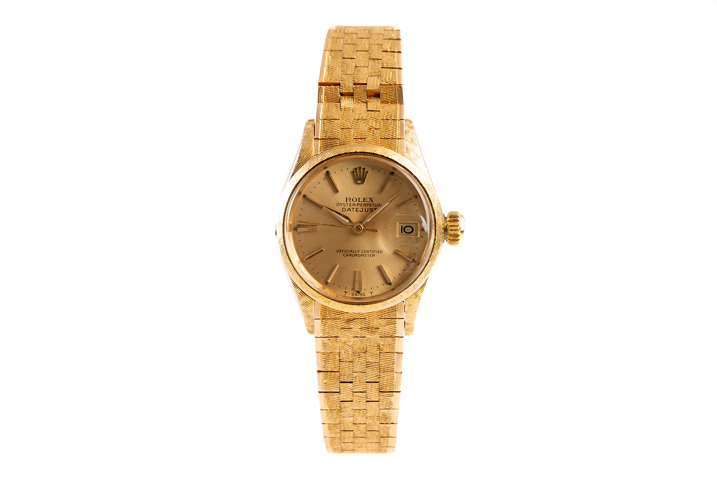 Rolex Datejust 18 ct gold automatic Kal. 1130 Ref. 6520 VINTAGE