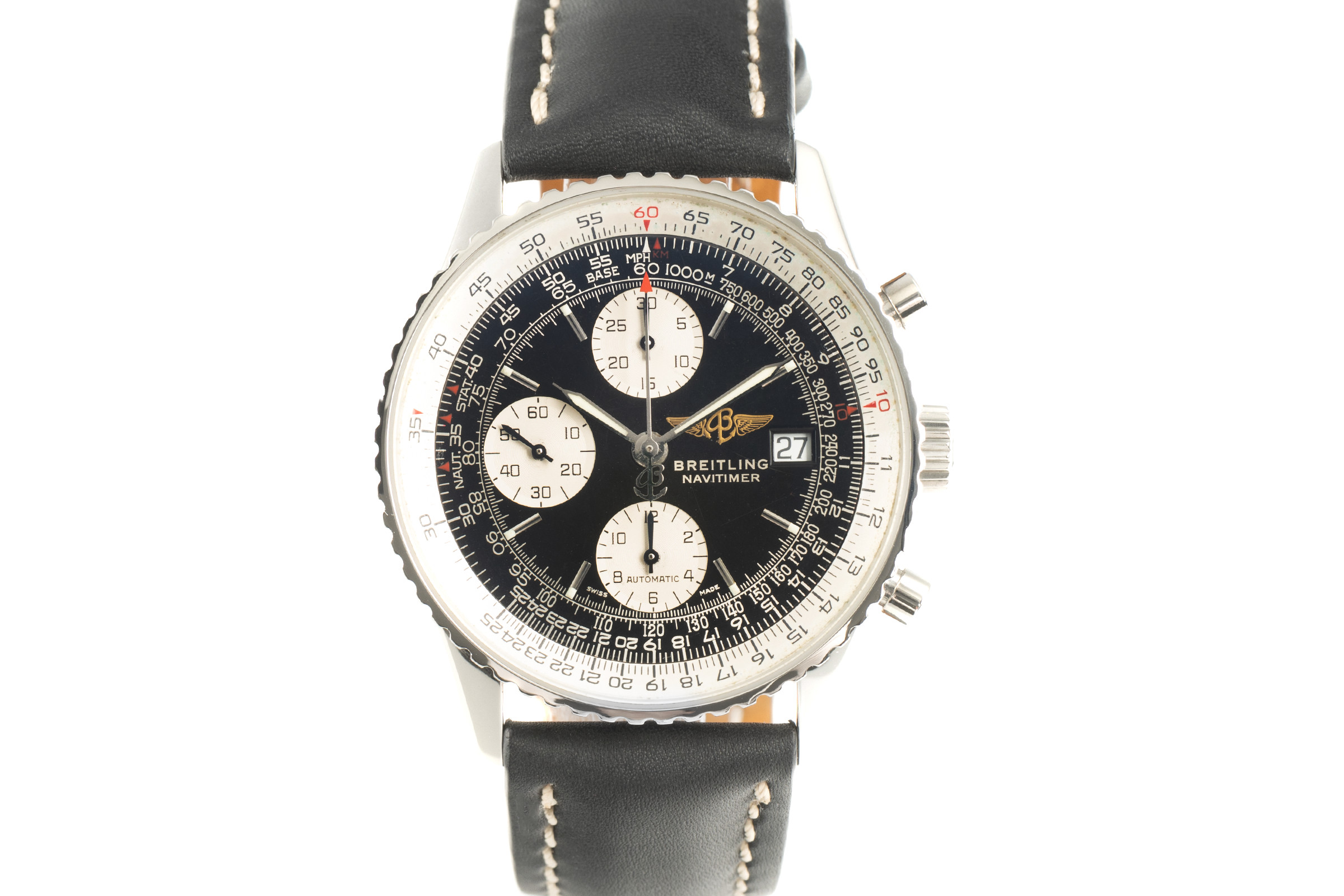 Breitling Old Navitimer chronograph steel automatic Ref. A13322