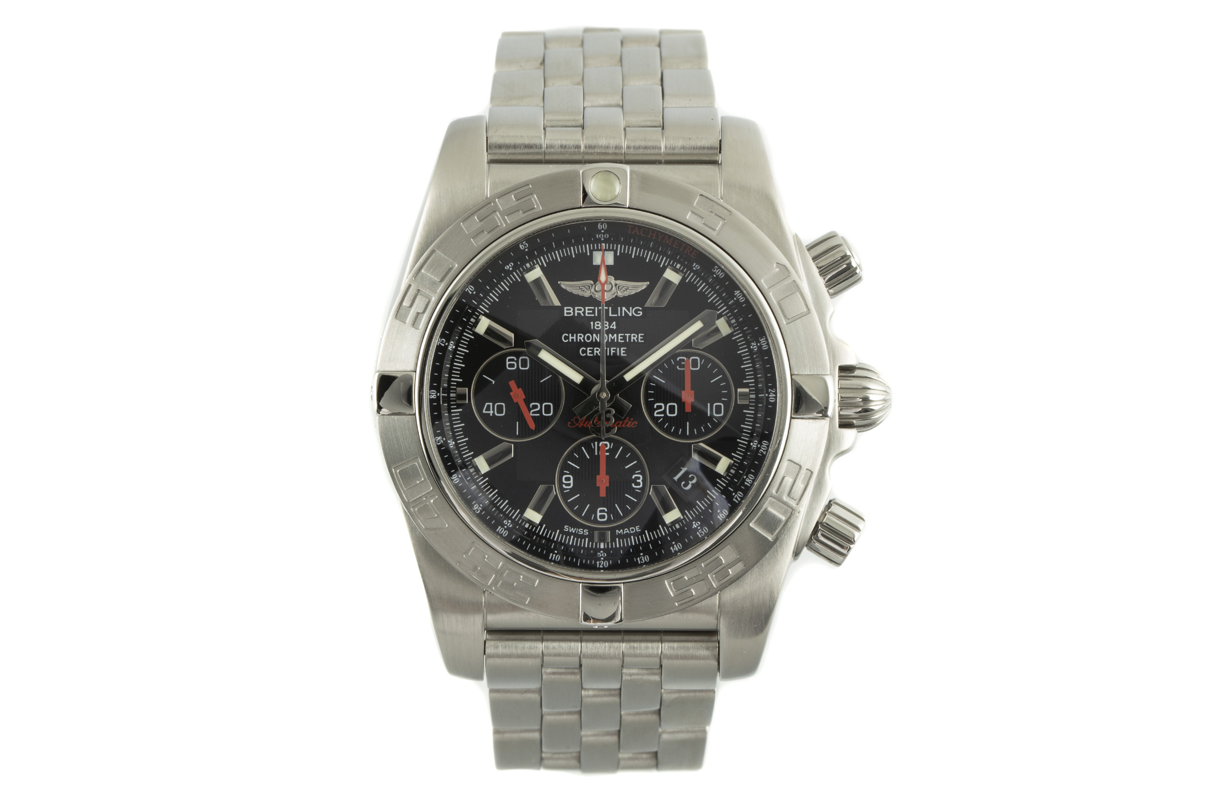 Breitling Chronomat 44 chronograph steel automatic Kal. B01 Ref. AB0111