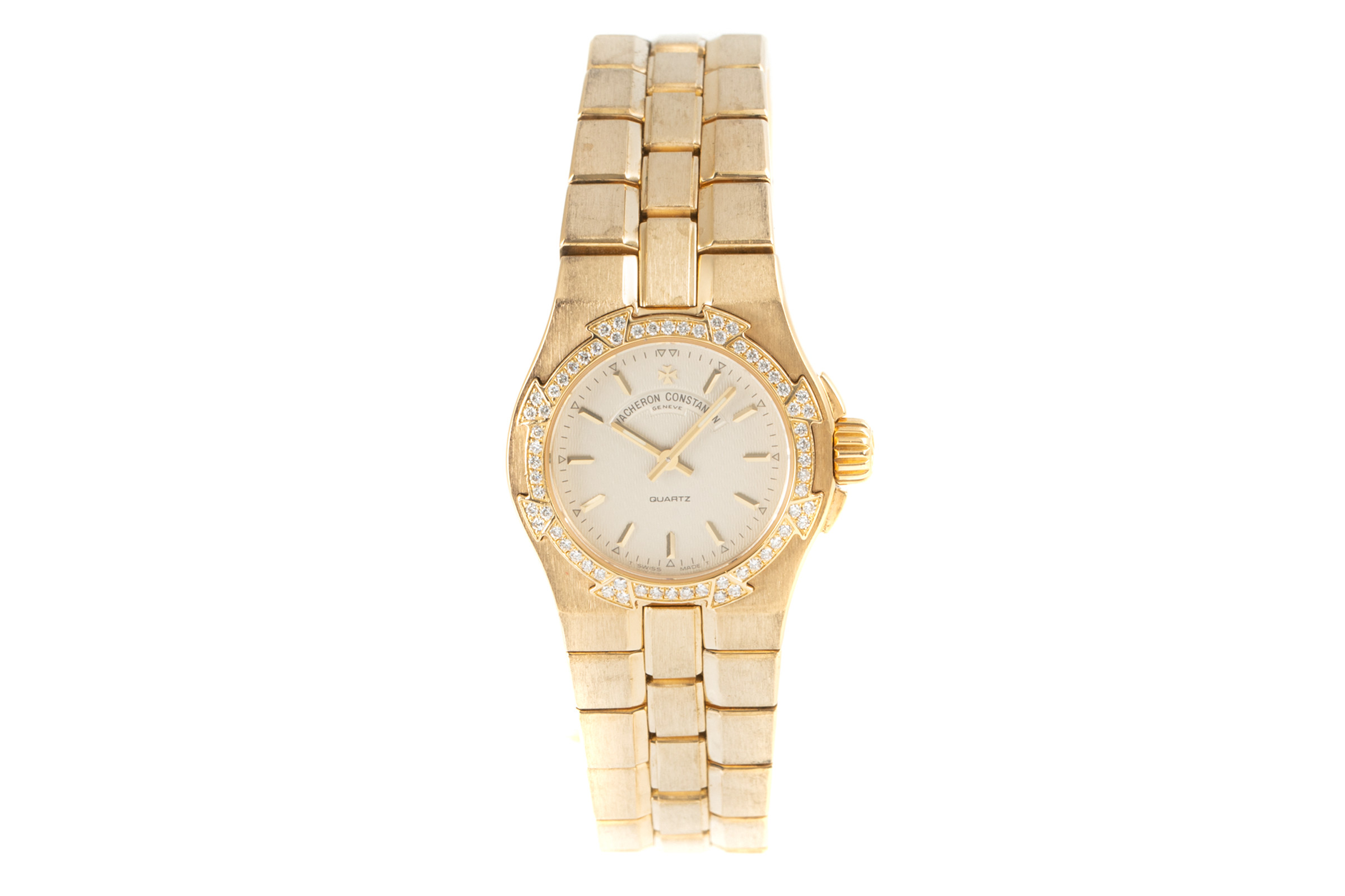 Vacheron & Constantin Overseas 18 ct gold quartz Kal. 1016 Ref. 12050-16050/1
